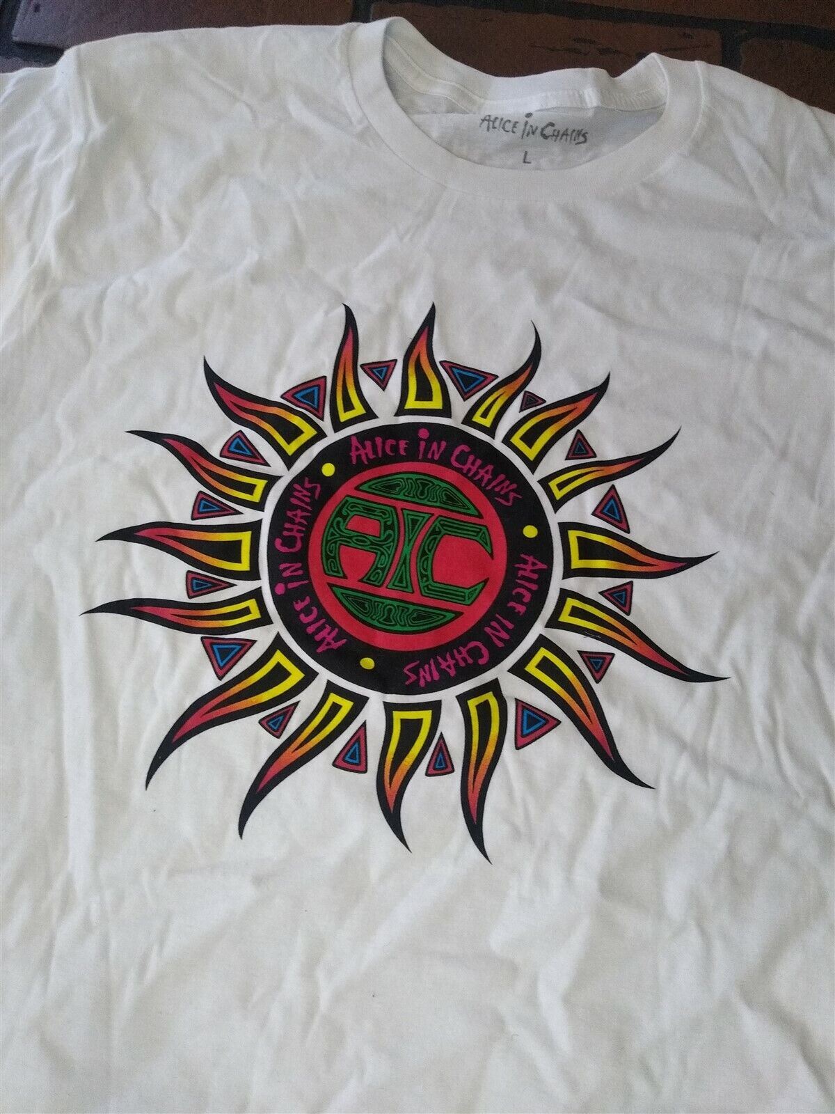 ALICE IN CHAINS - AIC Sun Men's T-shirt ~Never Worn~ L 2XL