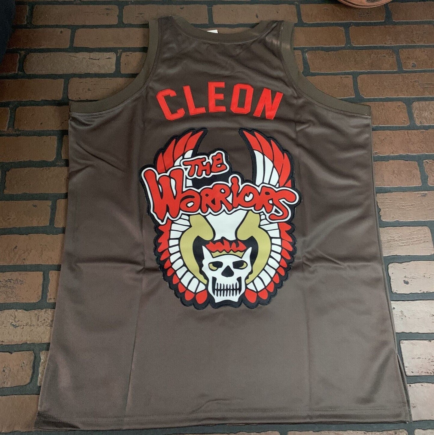 THE WARRIORS Brown Cleon Headgear Classics Basketball Jersey ~Never Worn~ L XXL