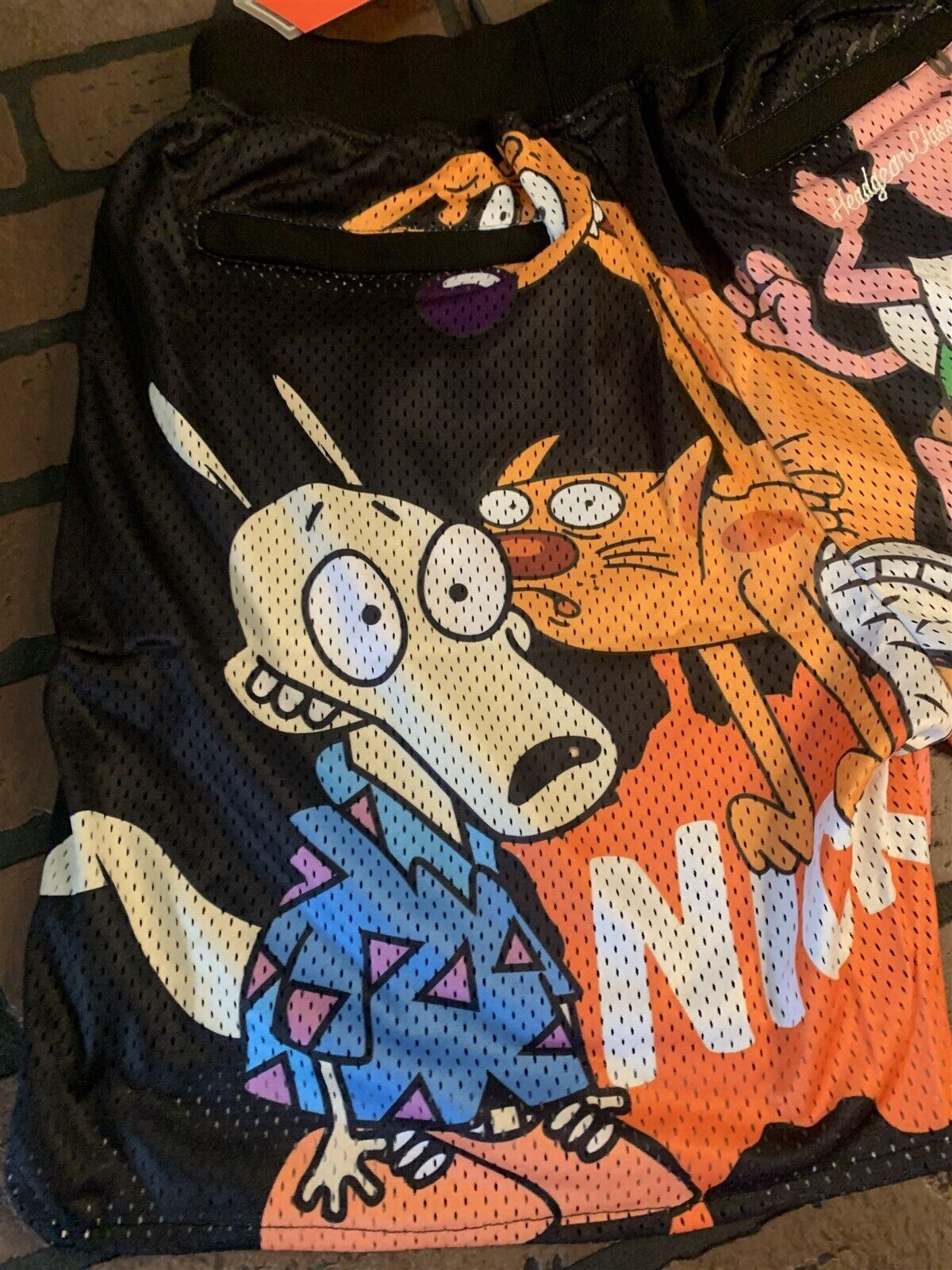 NICKELODEAN ALL OVER Headgear Classics Basketball Shorts ~Never Worn~ M 3XL