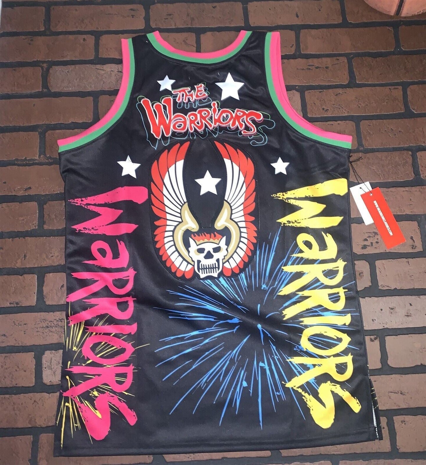 THE WARRIORS Coney Island Headgear Classics Basketball Jersey ~Never Worn~M L