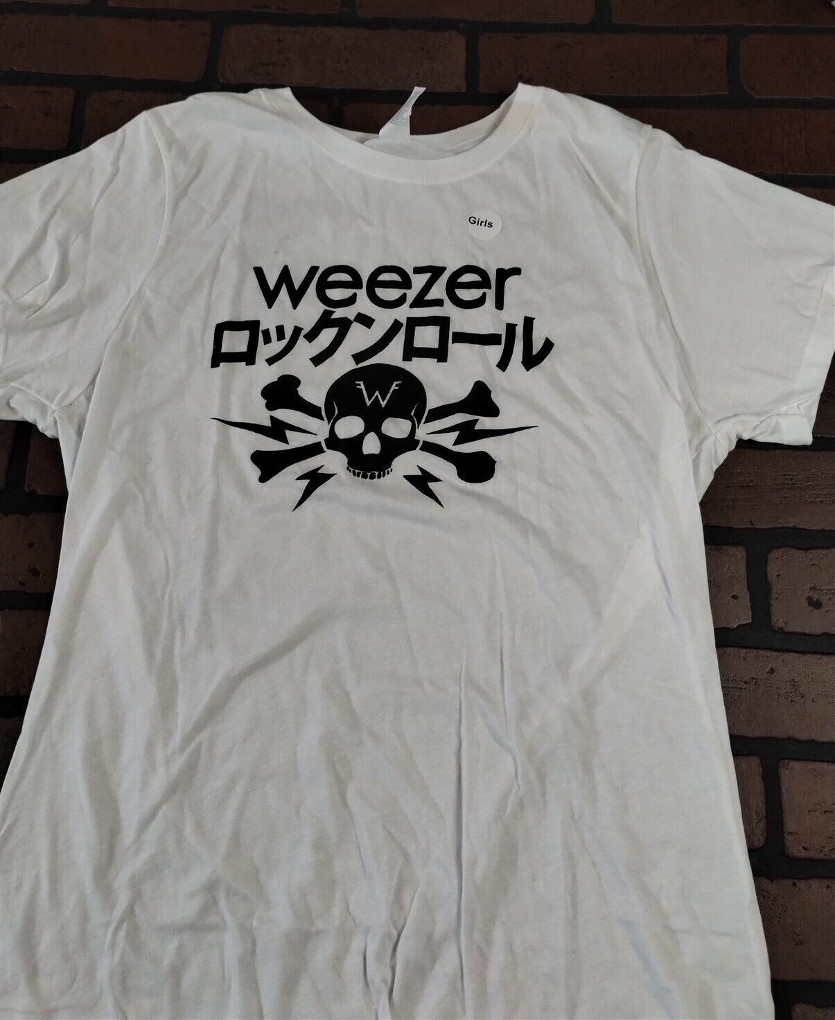 WEEZER - Japanese White Baby Doll ~Never Worn~ Junior XXL