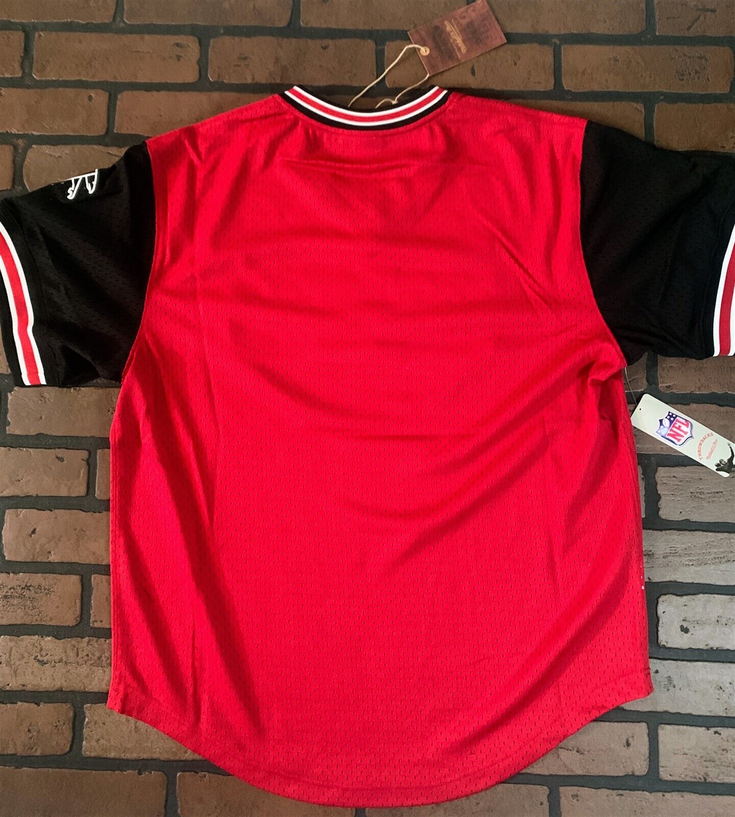 ATLANTA FALCONS Mitchell & Ness Football Jersey ~Never Worn~ L XL 2XL