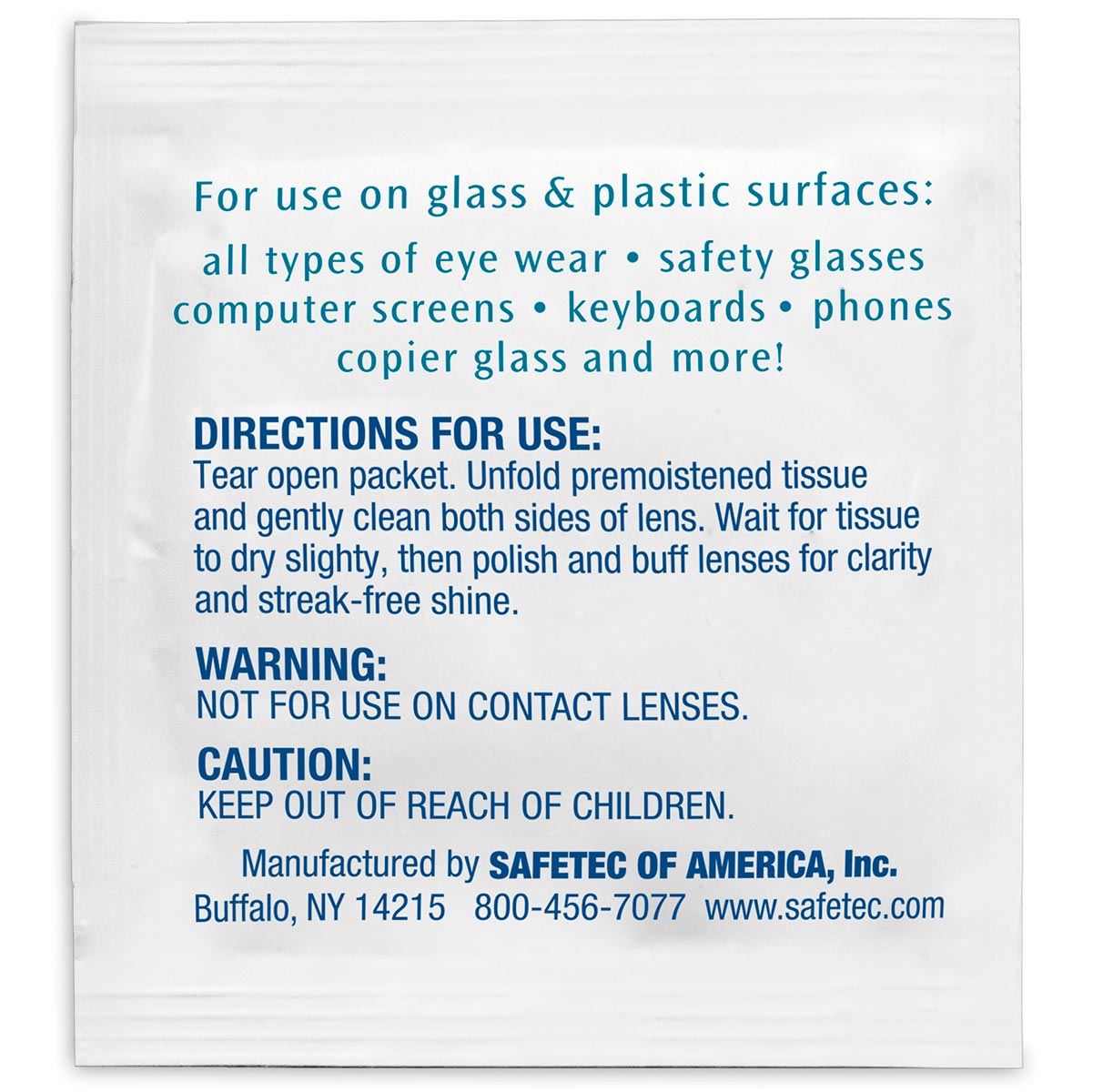 Lens Cleaner Wipes, 100 per box