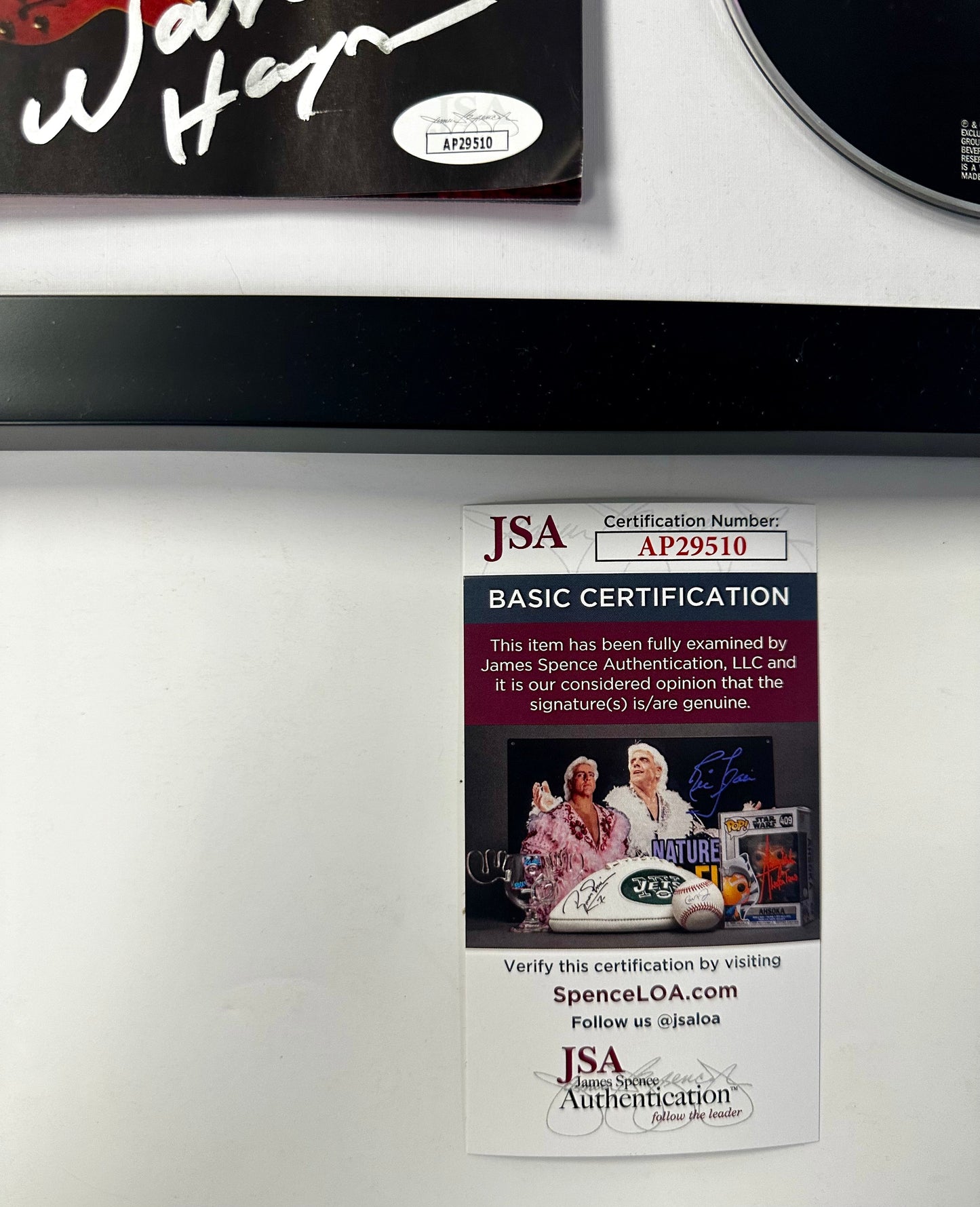 Warren Haynes Signed Man In Motion Framed CD Booklet With JSA COA