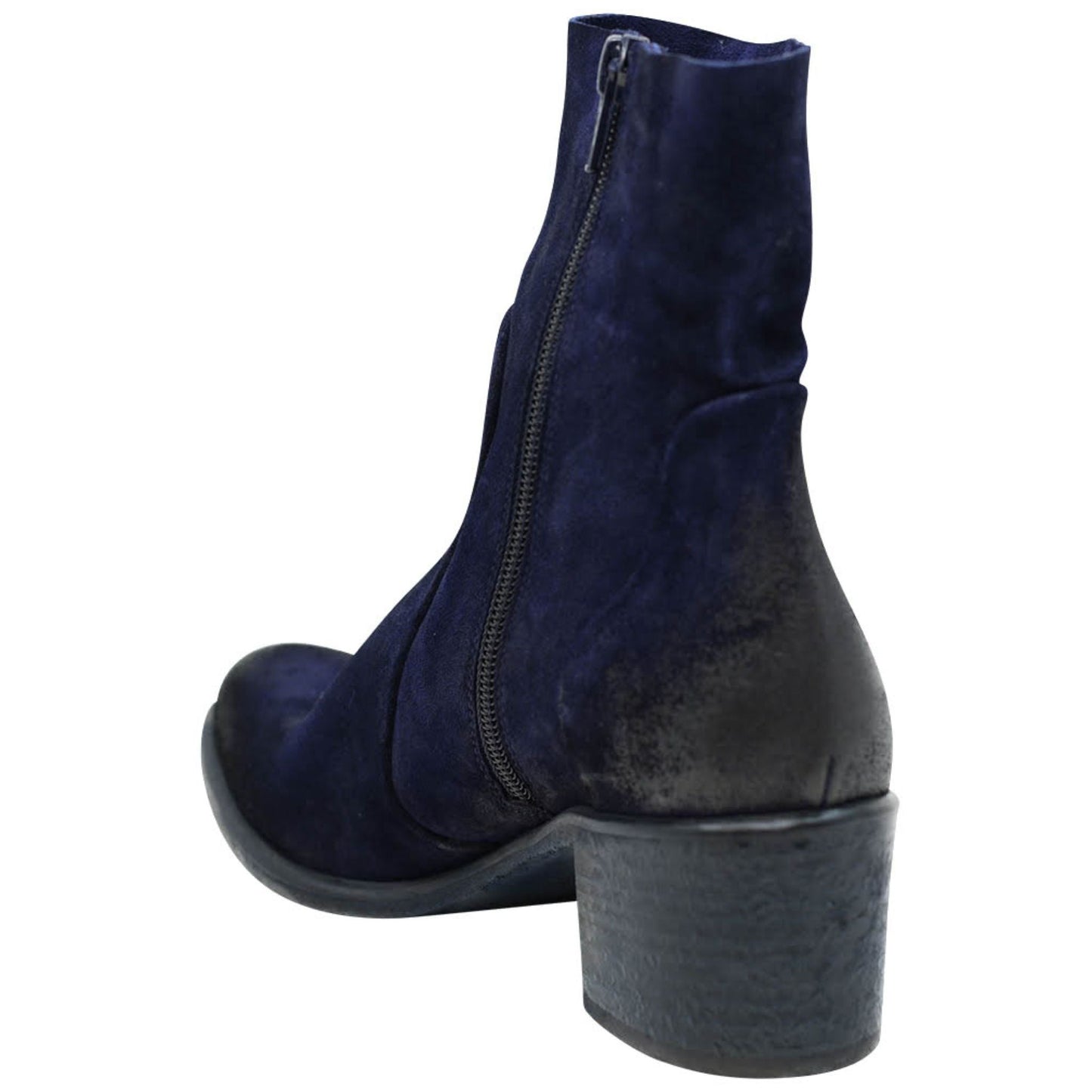 Navy Suede Ankle Boot