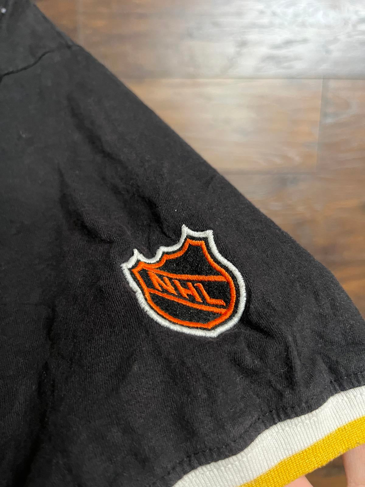 VTG NHL Bruins Hockey Ringer Tee - Boston Bruins T-shirt XL