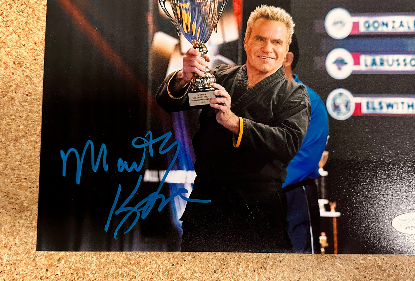 Actor Martin Kove Signed Cobra Kai John Kreese 8x10 Photo With JSA COA