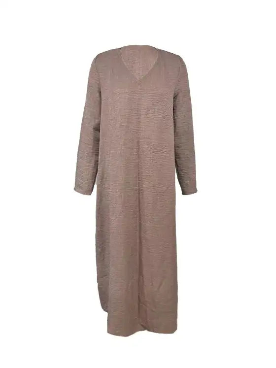 Women's V-neck Solid Color Fashionable Dress