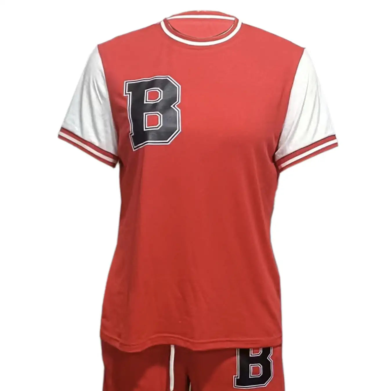 Women's Round Neck Printed Set For Spring And Summer Casual Top And Shorts 2-piece Set