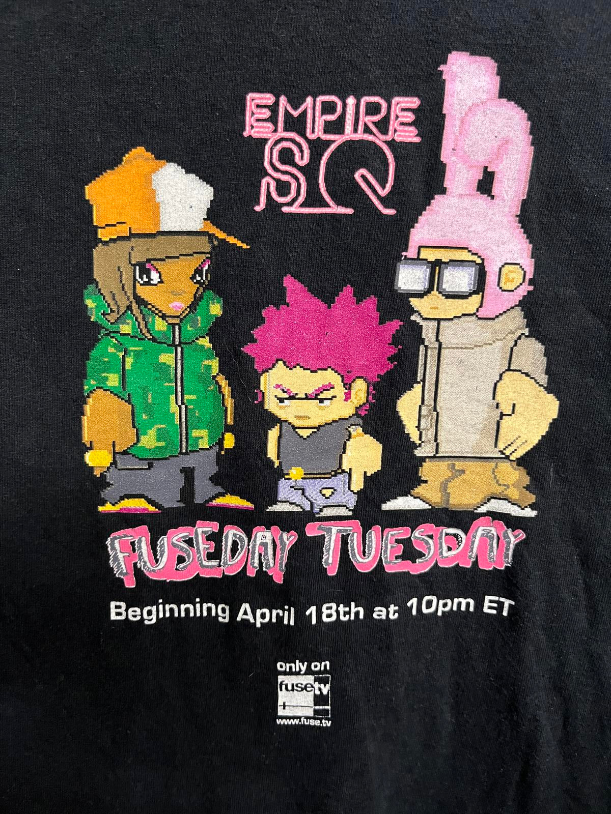 Empire Square Cartoon Show Promo T-shirtFuse TV Animation XL
