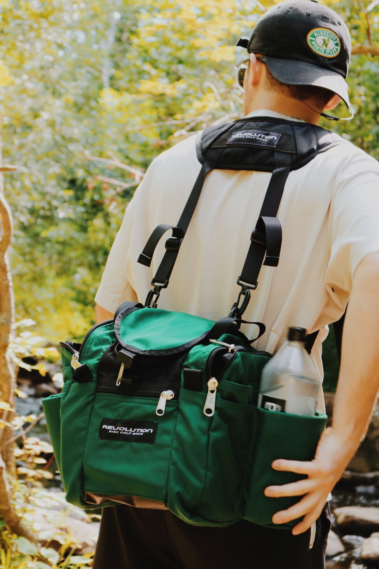 Revolution Mini Deluxe V3 Disc Golf Bag - Lime Green