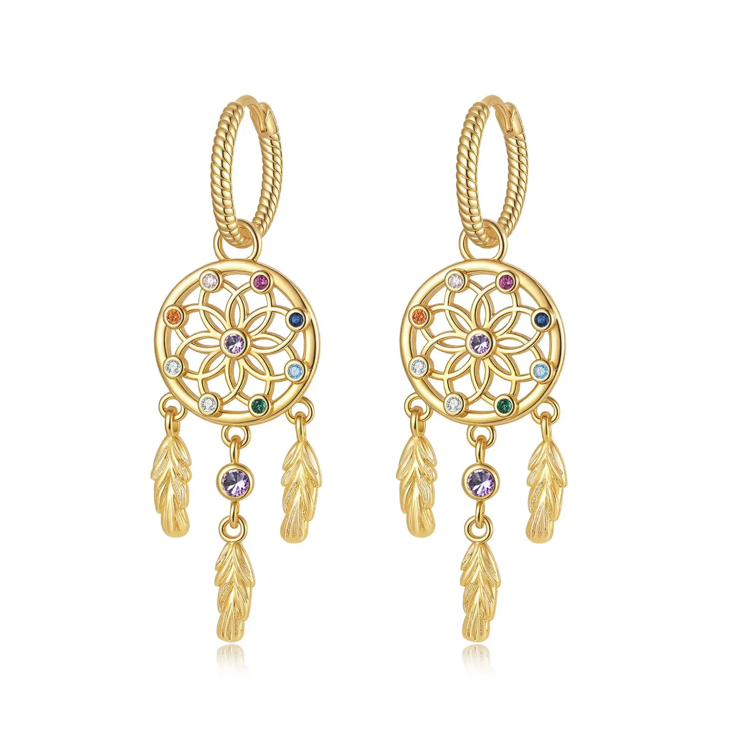 Dream Catcher Earrings Women's Minority Fashion Diamond