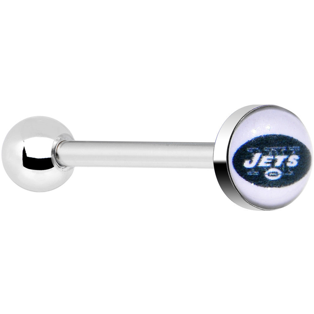 Officially Licensed NFL New York Jets Barbell Tongue Ring