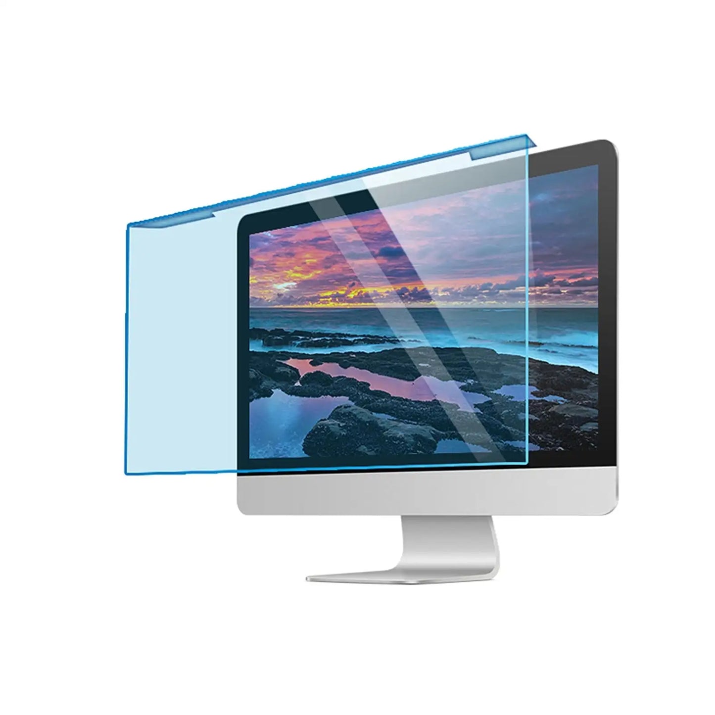 Hanging Blue Light Blocking Screen Protector High-transmittance Anti-UV Eye Protection Film for 23-24'' Desktop Monitor