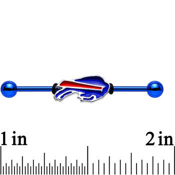 Officially Licensed Buffalo Bills Logo Industrial Barbell 38mm