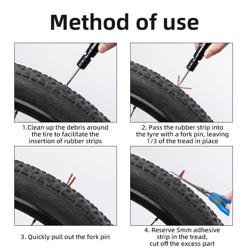 ROCKBROS Vacuum Aluminum Alloy Tire Repair Tool Compact Portable