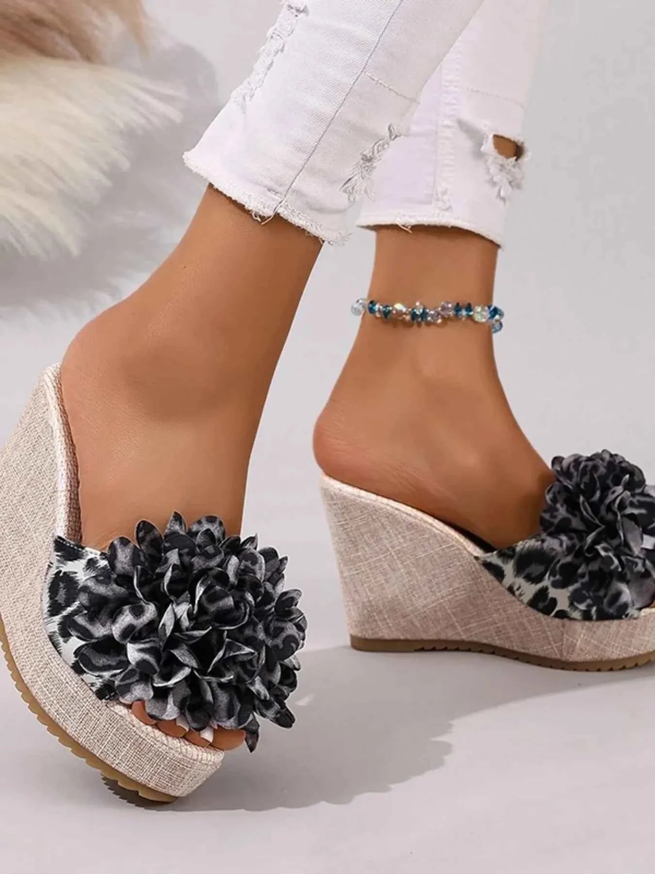 Open Toe Platform : Wedge Sandals