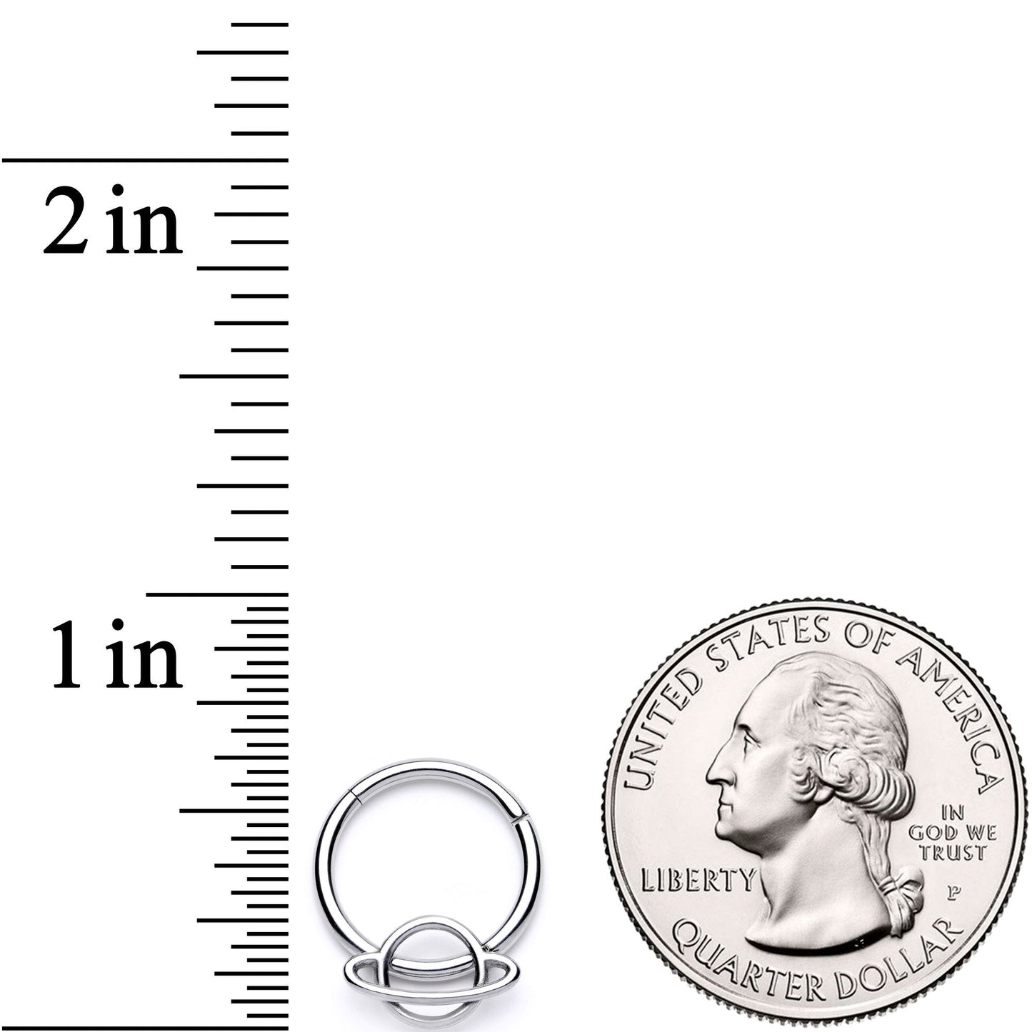 16G 3/8 Super Stellar Planet Saturn Hinged Segment Ring