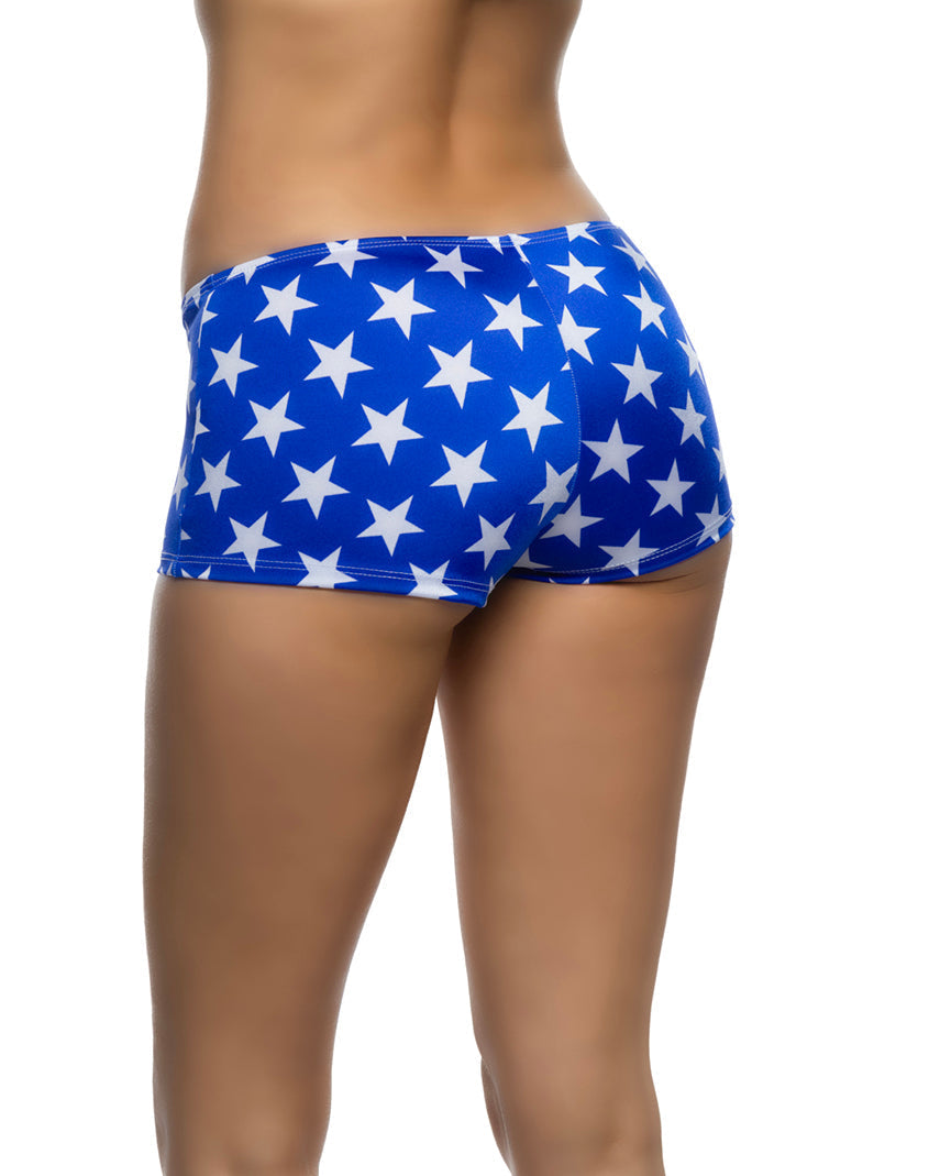 1pc Low Rise Star-Spangled Shorts