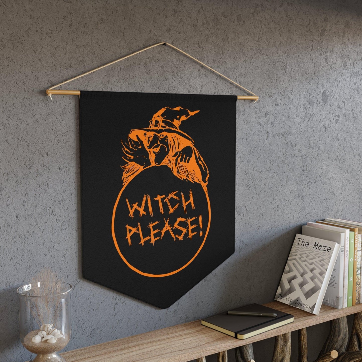 Witch Please Pennant - Lizard Vigilante