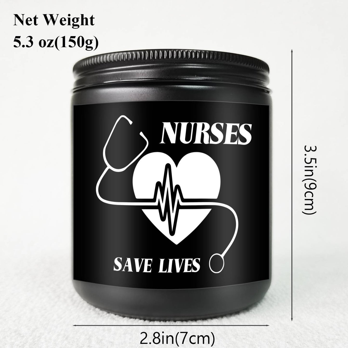 Lavender Scented Candle 5.3oz - Perfect Nursing Appreciation Gift for Men & Women, Ideal for Nurse Practitioners, Paramedics, Students - Unique Present for Birthdays, Thanksgiving, Graduation