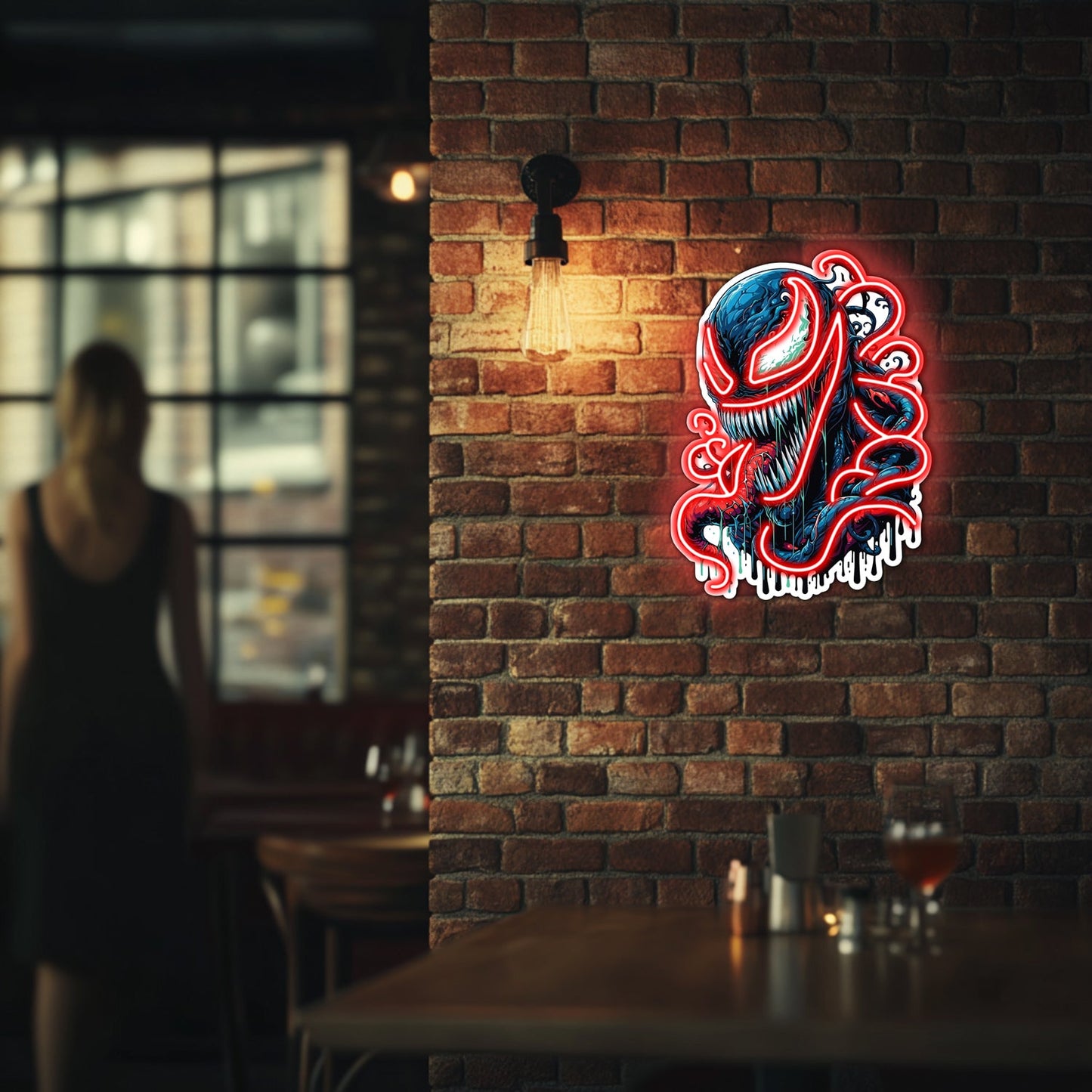 UV Printed Venom Neon Wall Art- LV0055