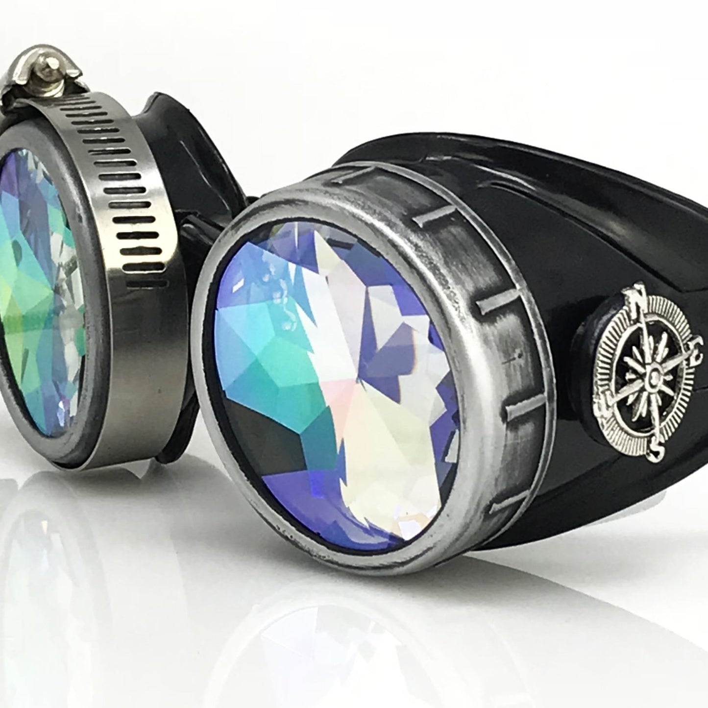 DJ approved glasses Rave eyewear with magnifying eye loupes kaleidoscope lenses