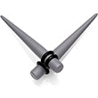 Grey Matte Acrylic Straight Taper Set 2G to 00G