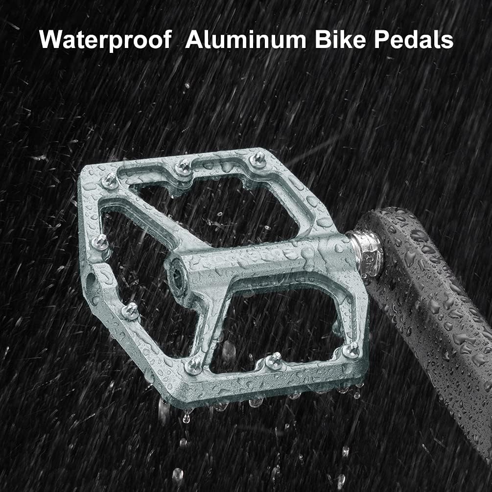 ROCKBROS Bike Pedals Lightweight Aluminum Platform 9/16'' Sealed Bearing