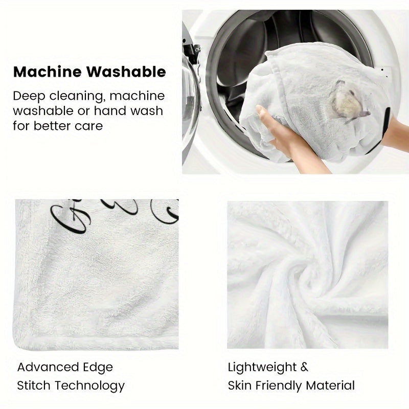 1pc Soft Flannel Blanket, To My Son From Mom Warm Cozy Throw Blanket For Couch Bed Sofa