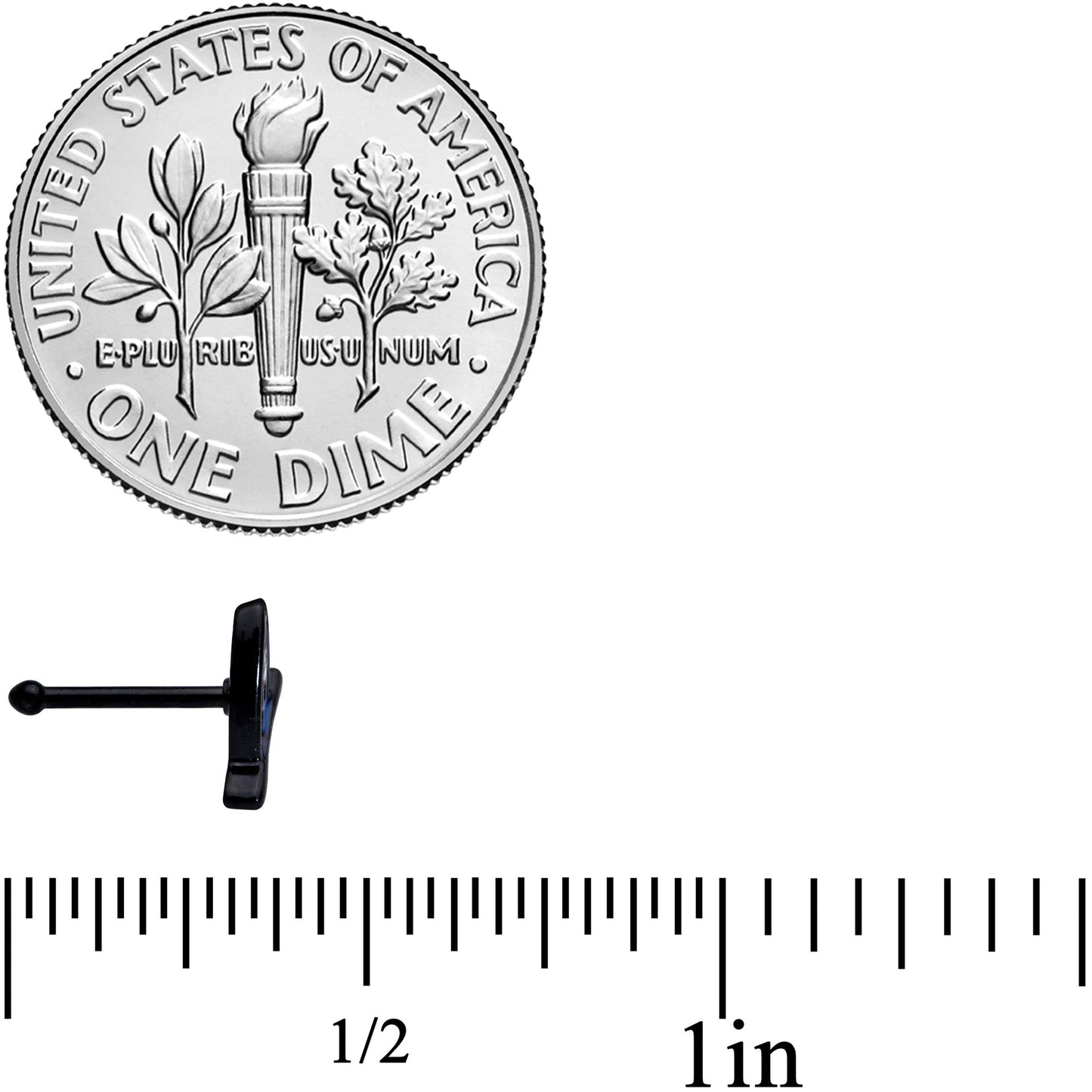 20G 1/4 Black Blue Summer Kayak Boat Nose Bone