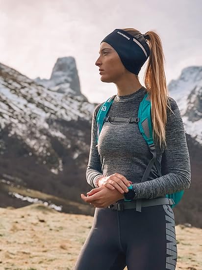 ROCKBROS Fleece Ear Warmers Headband for Running Cycling Skiing Winter Warmth