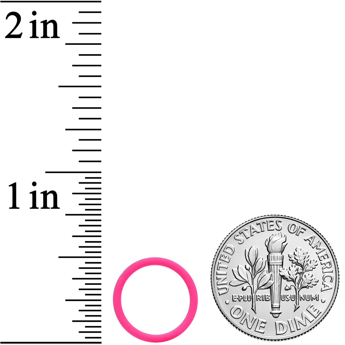 18G 3/8 Pink Matte Cartilage Hinged Segment Ring