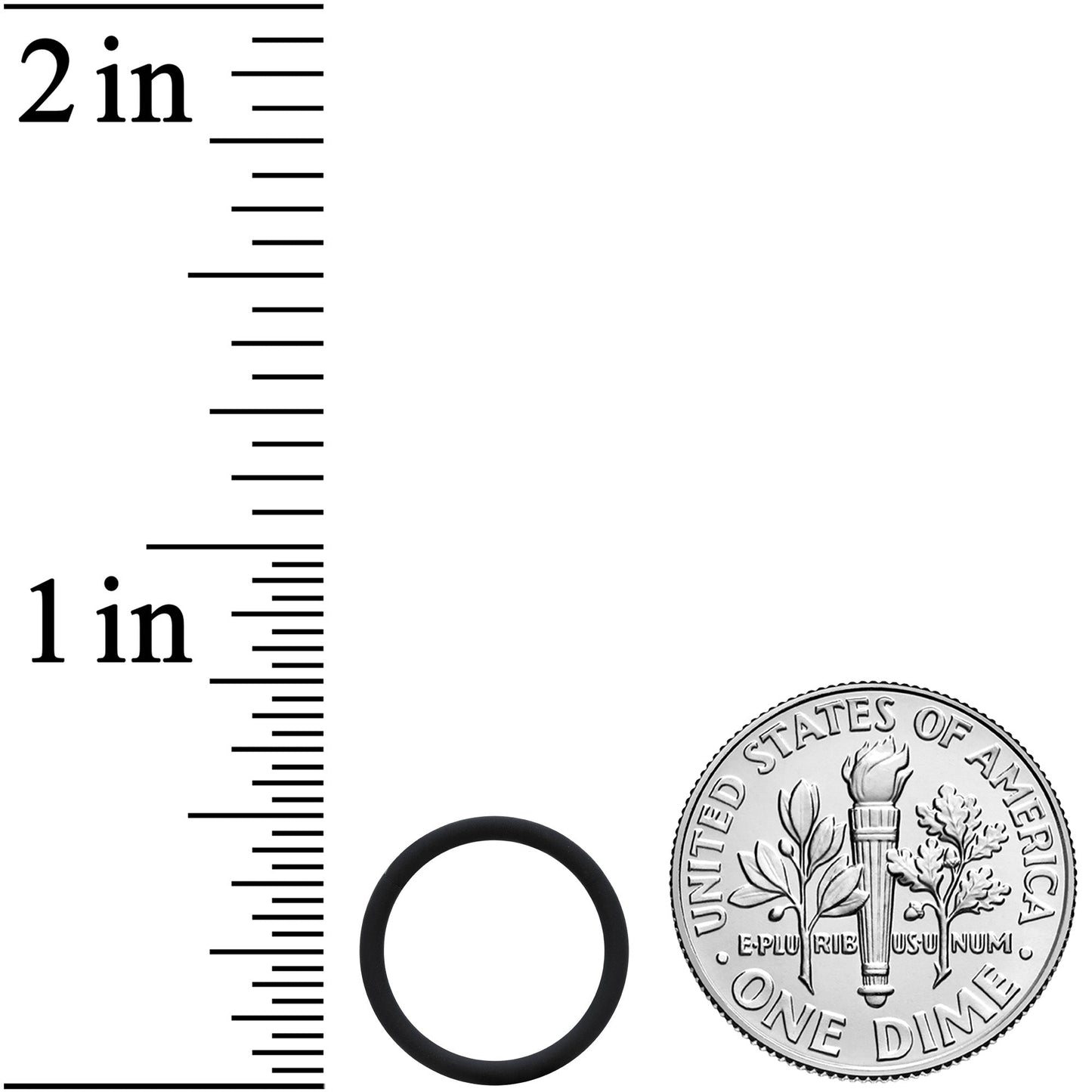 18G 3/8 Black Matte Cartilage Hinged Segment Ring