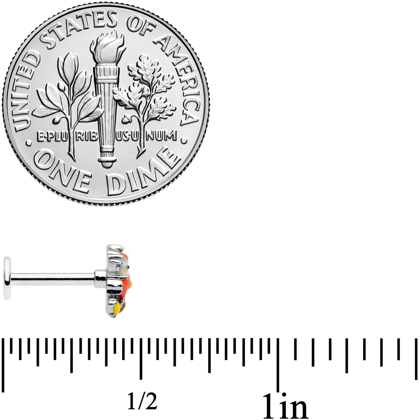 16G 5/16 Cozy Winter Hedgehog Labret Monroe Tragus