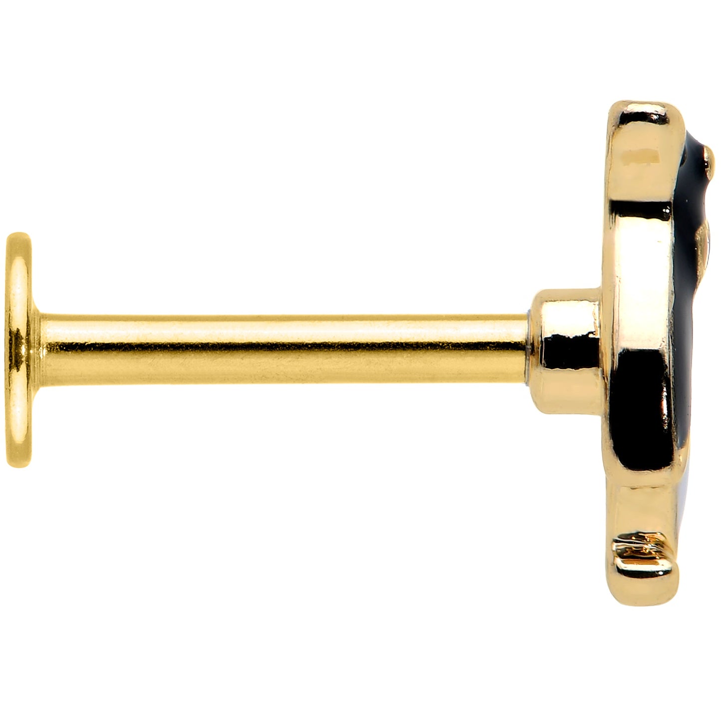 16G 5/16 Red Gem Gold Tone Bow Tie Penguin Labret Monroe Tragus