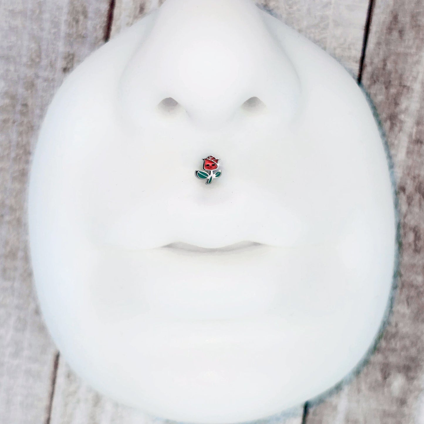 16G 5/16 Sweet Happy Rose Flower Labret Monroe Tragus