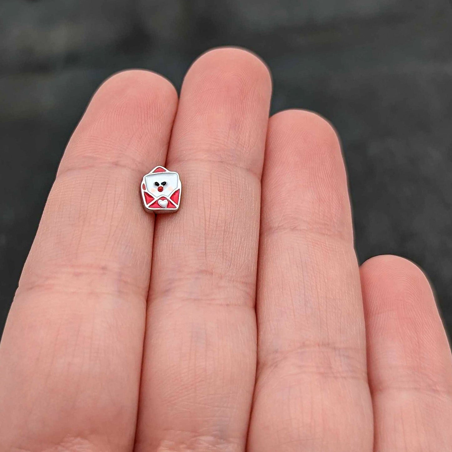 16G 5/16 Sweet Love Letter Valentine Labret Monroe Tragus