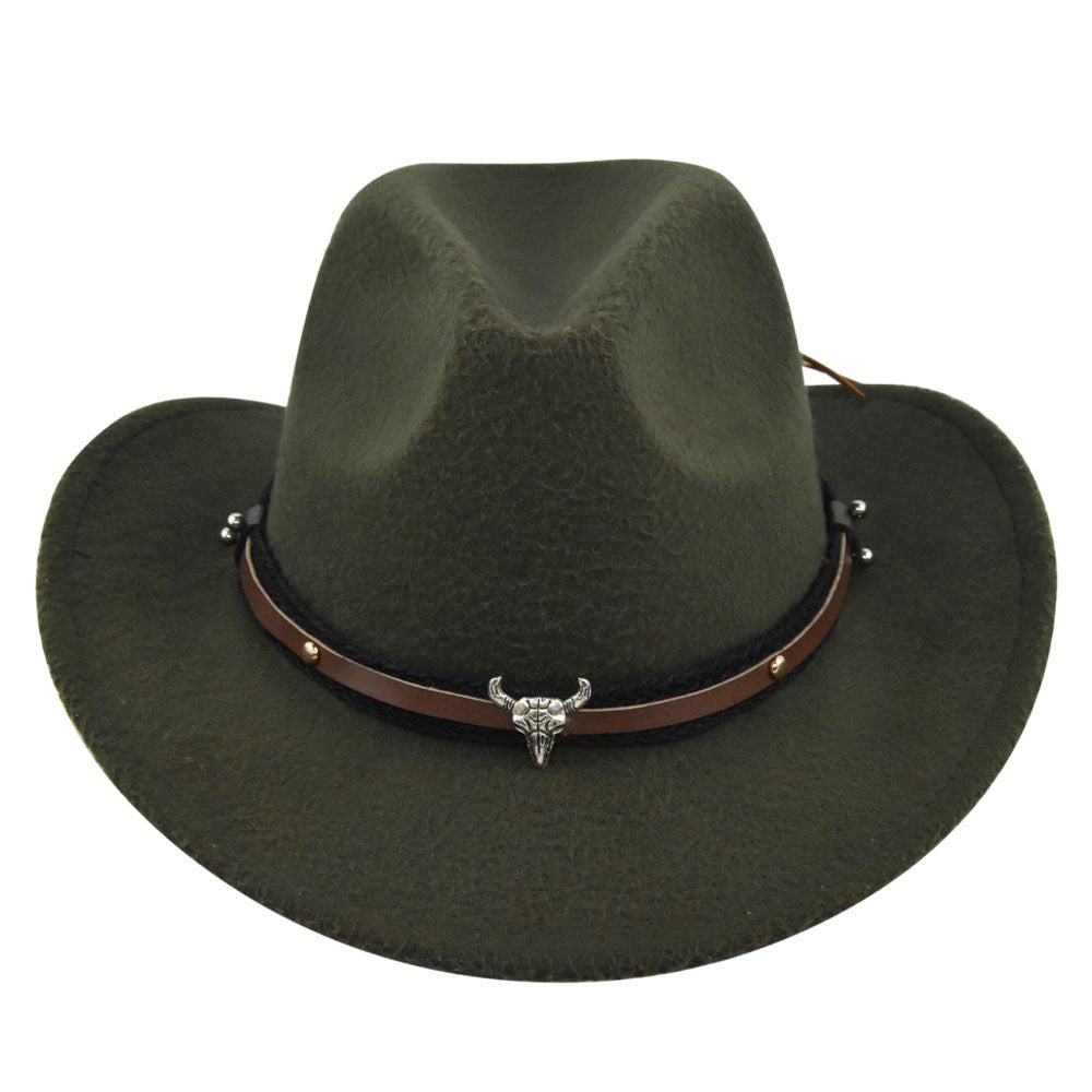 Cowhead Western Cowboy Hat Cornice