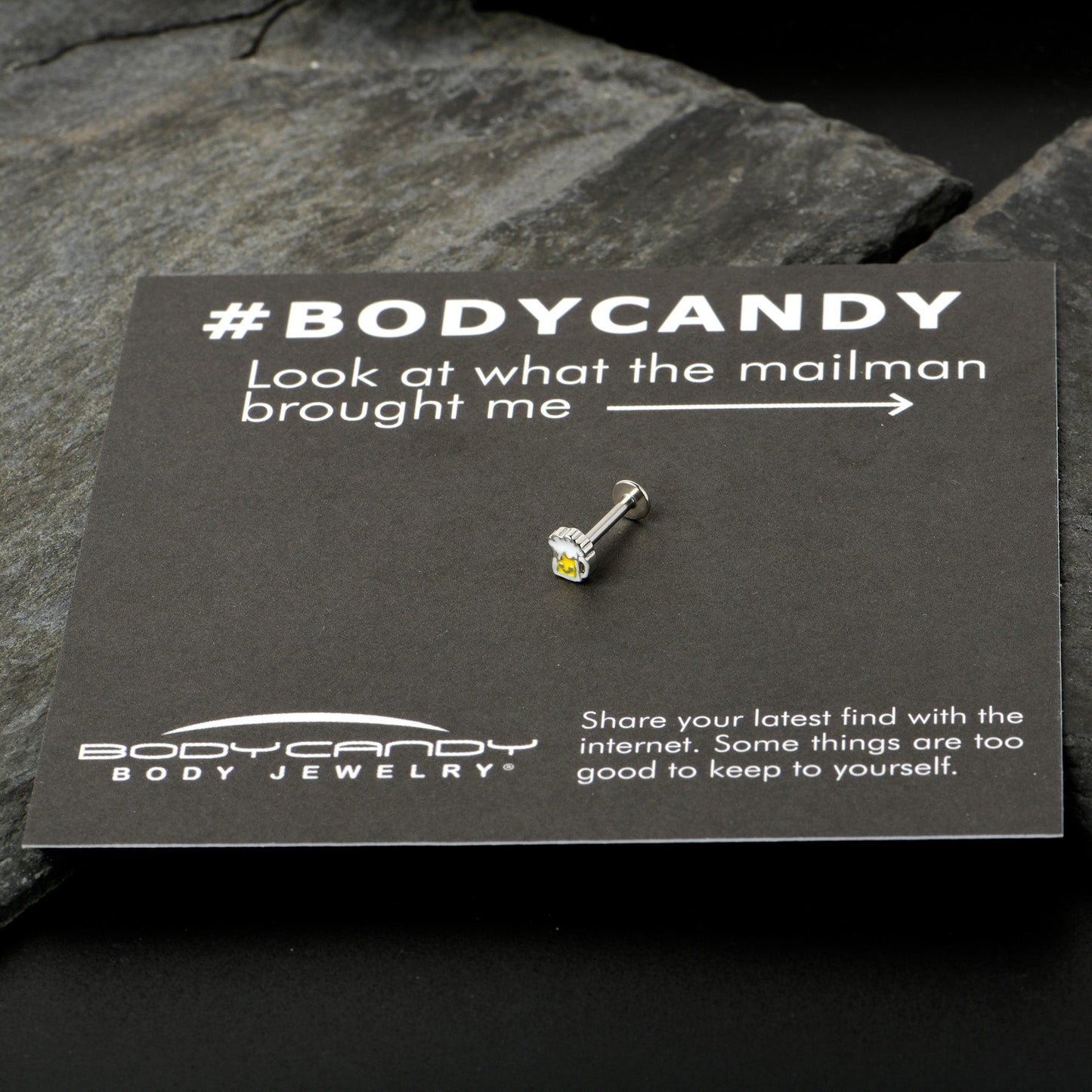 16G 5/16 Sweet Happy Beer St Patricks Labret Monroe Tragus