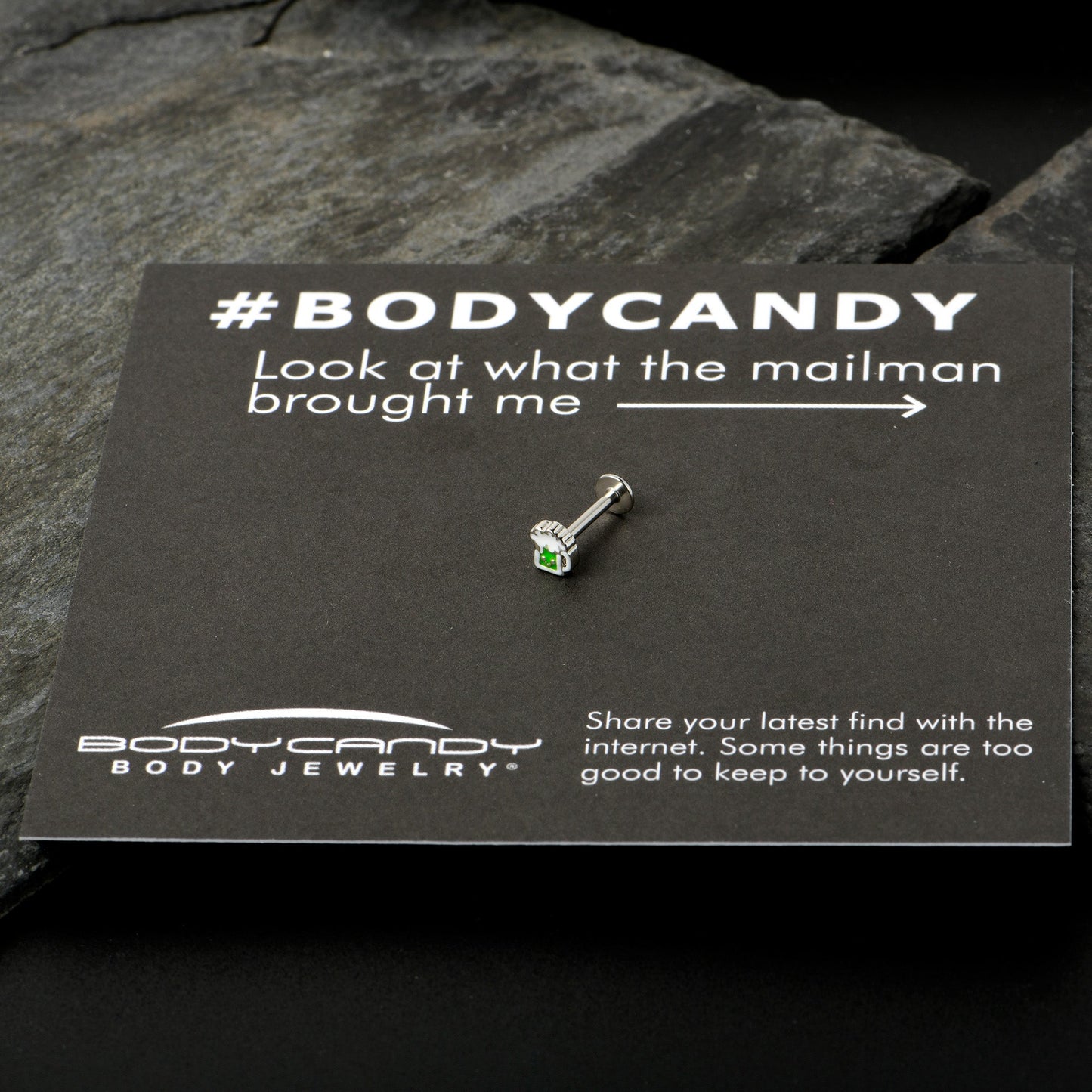 16G 5/16 Sweet Happy Green Beer St Patricks Labret Monroe Tragus