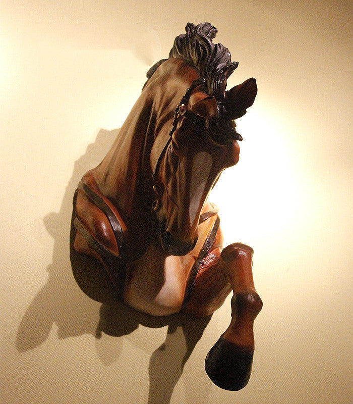 European Resin Horse Head Wall Hanging And Horse Head Wall Decoration Pendant