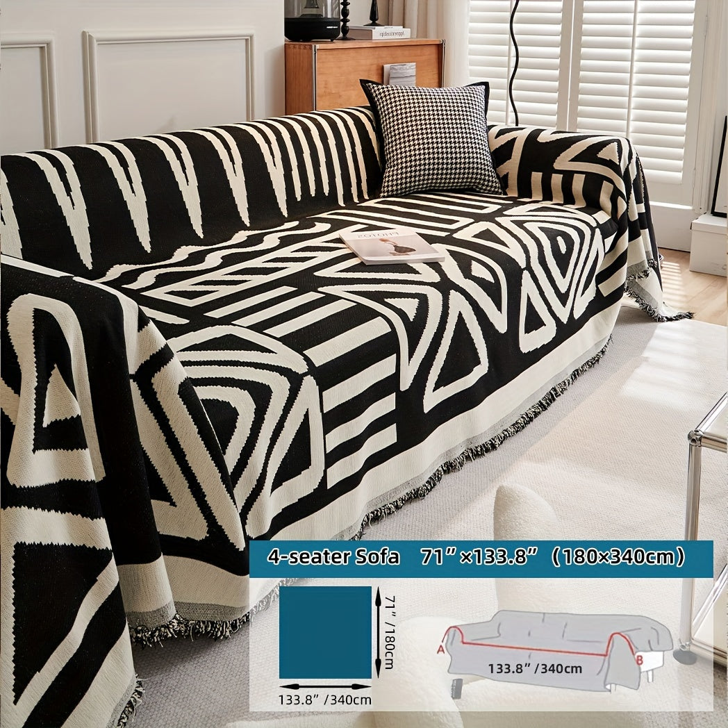 1pc Boho Style Sofa Cover, Anti Pet Scratch Couch Cover, Y Non-Slip Sofa Slipcover Furniture Protector, for Bedroom Living Room Home Decor Couch Cover Blanket Sofa Cover Blanket Sofa Throw Blanket