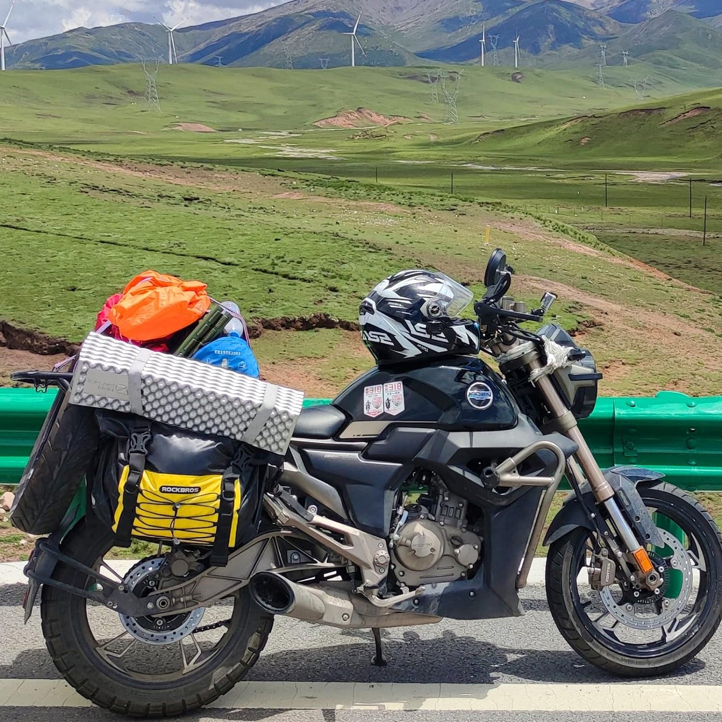 ROCKBROS 60L Waterproof Motorcycle Saddle Bags Durable Removable 2 PCS