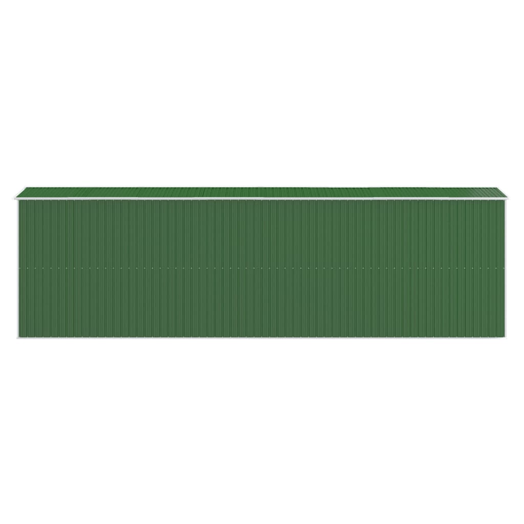 NNEVL Garden Shed Green 192x606x223 cm Galvanised Steel