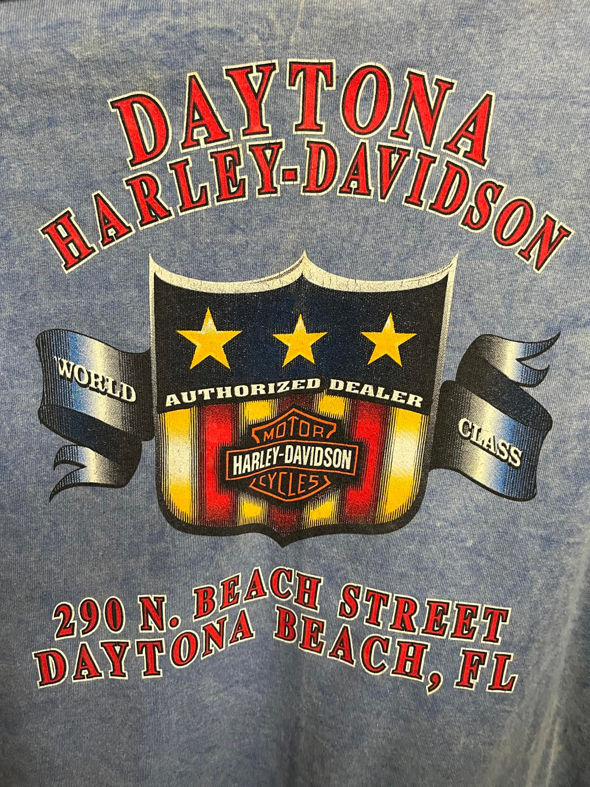 Patriots Harley Davidson T-shirt Daytona Beach Forida Tee XL