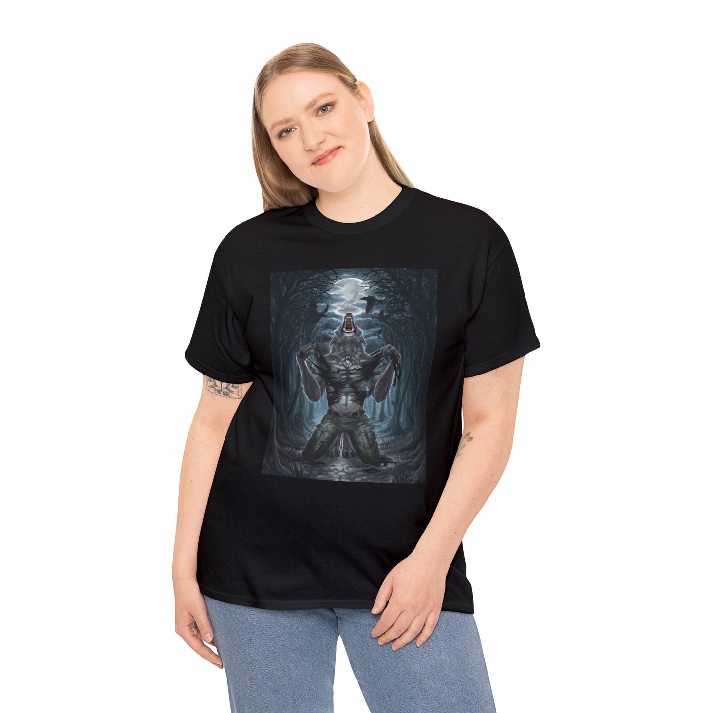 werewolf ripping funny shirt