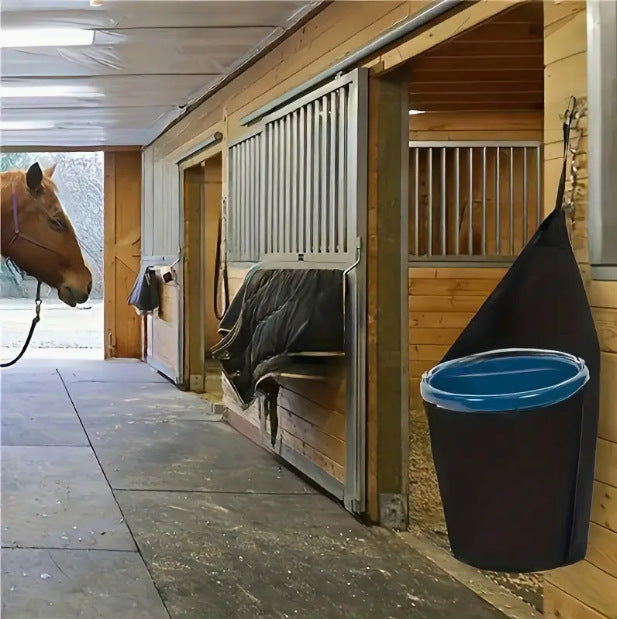 Horse-drawn Trailer Water Bucket Hanging Storage Horse Feed Bag For Farm Use