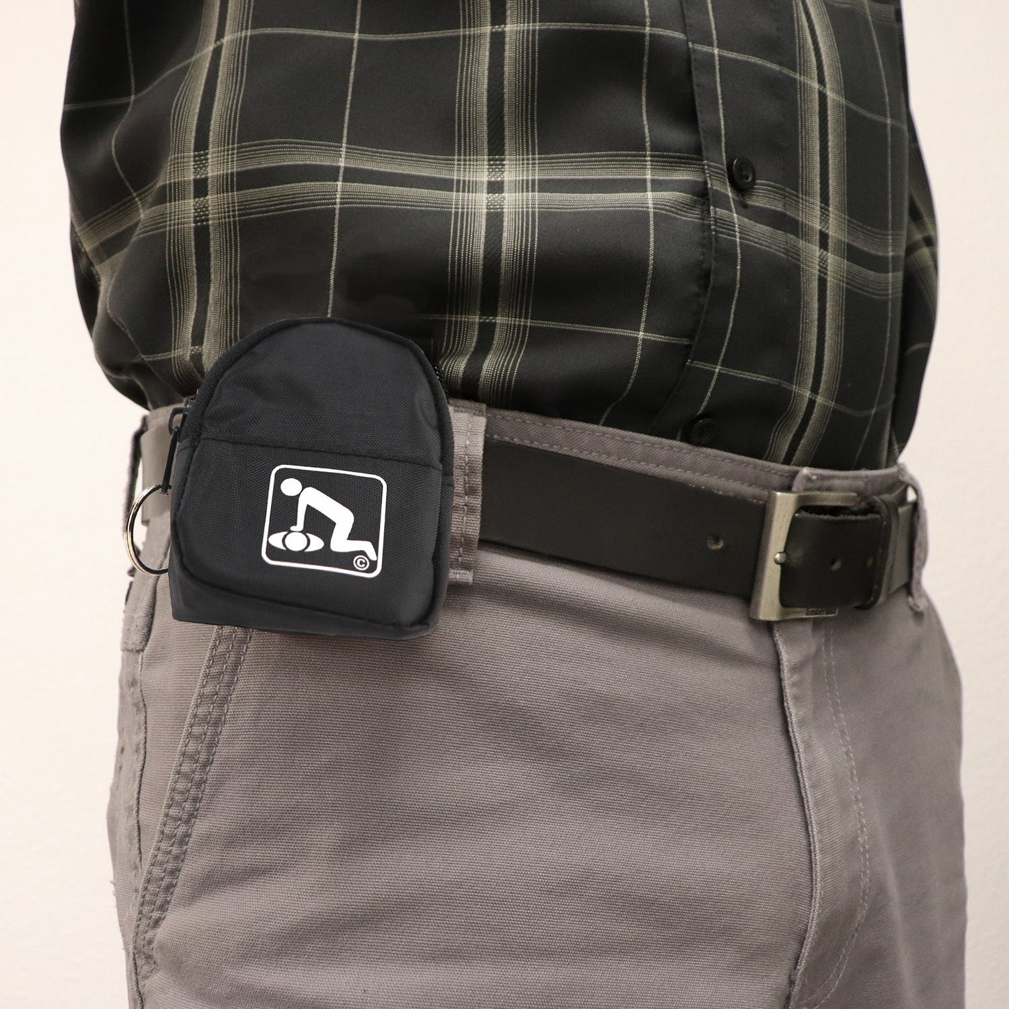 CPR Black Beltloop Keychain Backpack with Faceshield, Gloves, and Cleansing Wipes