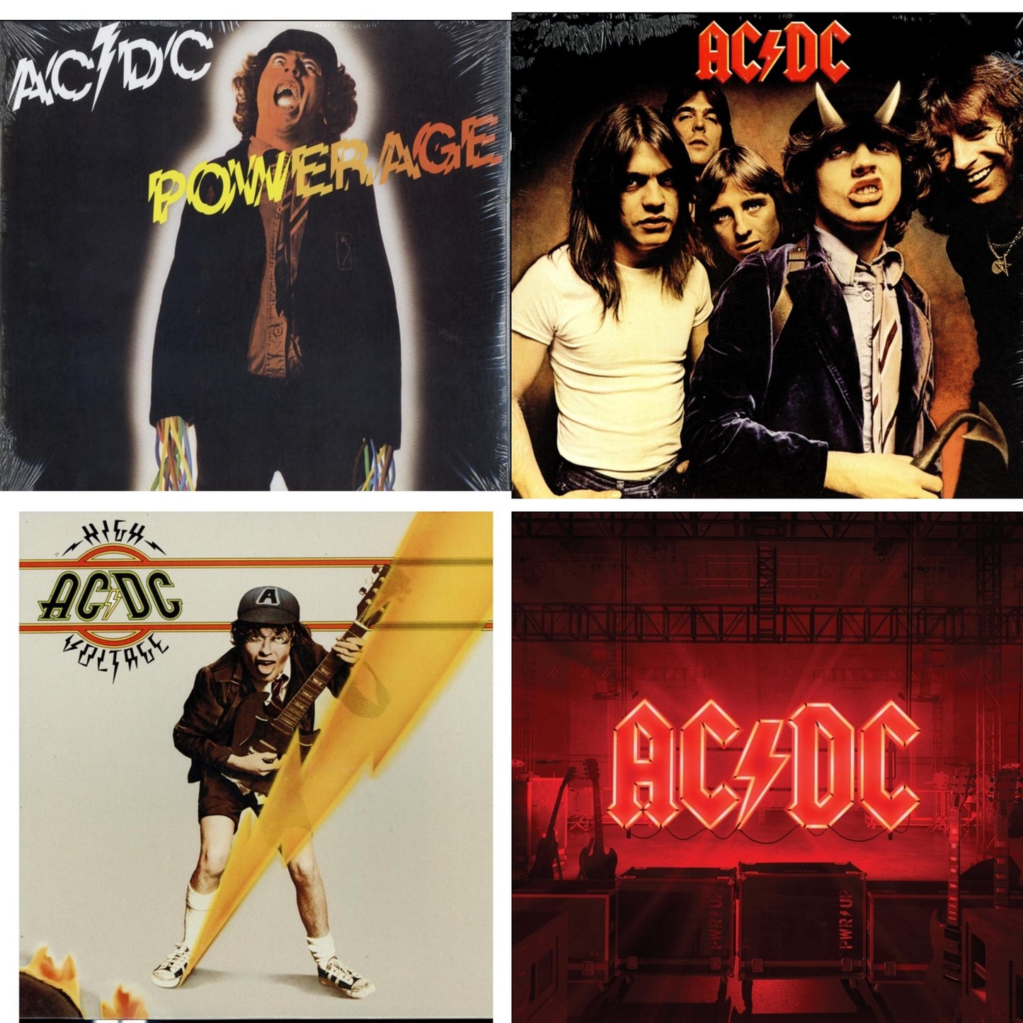 Power Up (180G/Gatefold Jacket/Inner Sleeve) & High Voltage (180G) & Powerage (180G) & Highway To Hell (180G)